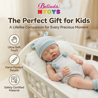 Poupées reborn en silicone intégral Belinda de 18 pouces, kit cadeau, poupées réalistes, jouets pour bébés, poupées réalistes en silicone souple, ensemble de poupées nouveau-nés