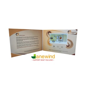 Personnalisez votre propre album, carte de vœux vidéo de 5 pouces, livre vidéo électronique HD 720P avec écran LCD, brochure vidéo avec mémoire intégrée - Product Image 2