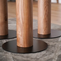 Table en bois table chère table ronde extensible bout bois massif