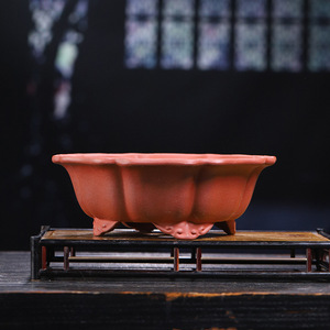 Maceta Redonda Grande de Arcilla Zisha Yixing para Bonsái, Maceta Transpirable de Arcilla Púrpura para Ficus, Boj, Pino, Ciprés y Árboles Viejos - Product Image 3