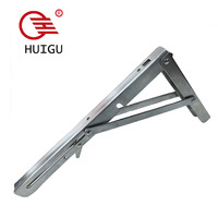 Soporte triangular de montaje en pared personalizado de fábrica, estante de trípode compatible con piezas de caja de acero inoxidable, soporte de estante en forma de L oculto