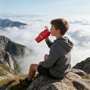 Custom <b>Protein</b> Red Sports Fitness Portable Durable Large Capacity Shaker Cup for Outdoor - Product Image 2