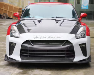 TOP Style in fibra di carbonio Body Kit per <span class=keywords><strong>Nissan</strong></span> <span class=keywords><strong>GT</strong></span> <span class=keywords><strong>R</strong></span>/R35 nuova condizione include paraurti anteriore minigonne laterali posteriore paraurti posteriore alettone - Product Image 4