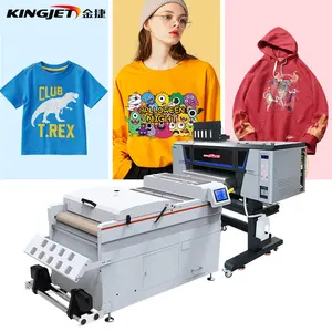 I3200 DTF Printer 60cm with Powder Shaker Work on almost All Fabrics Digital Printer for t shirts Hoodies Sportswear Shoes