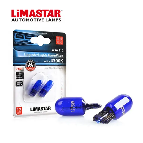 Limastar — ampoule W5W T10 12V 5W, d'origine, ampoule transparente