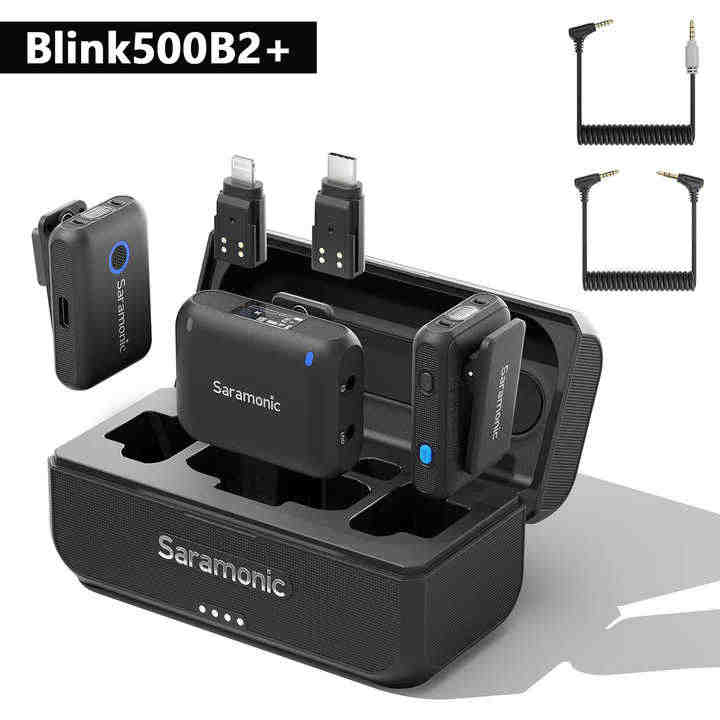 Saramonic Blink500B2+ Wireless Lavalier Lapel Microphone iPhone 