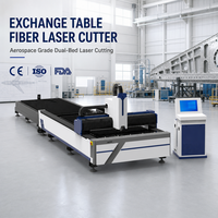 Machine de découpe laser à fibre pour plateforme d'échange, tête de découpe RAYTOOLS, système de contrôle XC3000, équipement de découpe de tôles