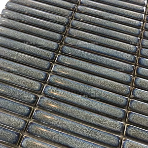 Tuiles de mosaïque en céramique de bande d'art de doigt de vente chaude 282*322mm céramique de mosaïque carrée - Product Image 1