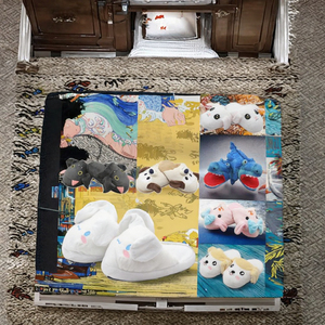 Customized <b>Indoor</b> Home Flat Slipper <b>Shoes</b> for <b>Women</b> Adults Fashion Toe Animal for Slippers TPR Outsole for Autumn/Winter Seasons - Product Image 3