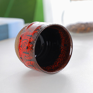 Tasse à café en céramique rétro faite à la main sans poignée, petite tasse à café expresso italienne - Product Image 4