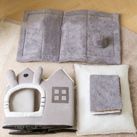 Lit en peluche respirant et chaud pour animaux de compagnie, maison, lit doux et lavable pour petits, moyens et grands chiens et chats, offre spéciale
