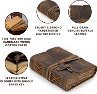 Carnet de voyage A6 à thème pirates, couverture rigide en cuir, reliure à spirale, cadeau idéal pour le journaling nomade