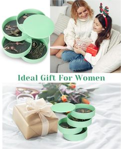 New Rotating Four-Layer Eco-friendly Plastic Jewelry Packaging Box with Rectangle Design for Jewelry Display - Product Image 4