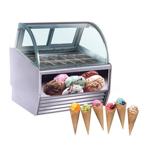 Vitrines réfrigérées pour glaces 450L, congélateur à gelato, présentoir 900W, réfrigérateur pour gâteaux de café, réfrigérateur de présentation pour boulangerie - Product Image 5