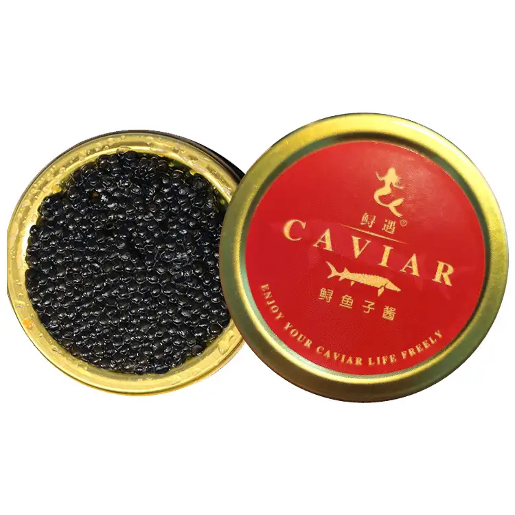 Premium Chinese Export Kaviar Stör Rogen Schwarzer Kaviar Frischer Stör Fisch Kaviar