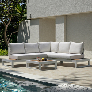 BHR Cadre KD en aluminium épaissi de haute qualité Tissu Olifen Ensemble de canapés d'extérieur pour jardin, cour et <span class=keywords><strong>terrasse</strong></span> Personnalisable en usine - Product Image 1