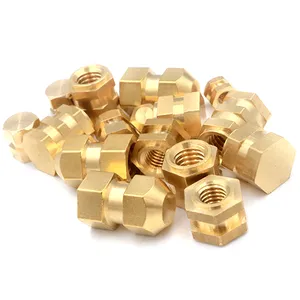 High Quality Brass Rotational Mounting Insert Zinc Steel double Hexagon Moulding Inserts At Best Price Exporters From China