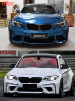 Kit de conversion de pare-chocs avant en fibre de carbone pleine 3D pour BMW M2 F87, pièces de mise à niveau aftermarket
