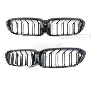 Rejilla Delantera para BMW Serie 5 G30 G31 2017 2018 2019 2020, Actualización a Estilo Facelift, Rejilla de Doble Listón en Negro Brillante - Product Image 6