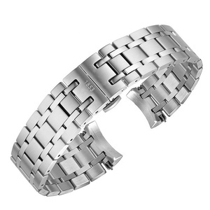 <span class=keywords><strong>Bracelet</strong></span> de montre en métal et acier massif, fermoir à double bouton, 22mm 23mm 24mm, pour <span class=keywords><strong>Tissot</strong></span> T035 1853 - Product Image 2