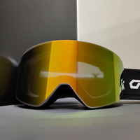 Masque de ski optique Yijia OTG (à porter par-dessus des lunettes) pour homme et femme, anti-buée, protection UV 100%, vision large