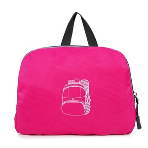 กระเป๋าเป้สะพายหลังกันน้ำแบบพับได้ ขายดี ผลิตจากไนลอน น้ำหนักเบา เหมาะสำหรับกิจกรรมกลางแจ้ง แคมป์ปิ้ง และกีฬา  รับสกรีนโลโก้ - Product Image 6