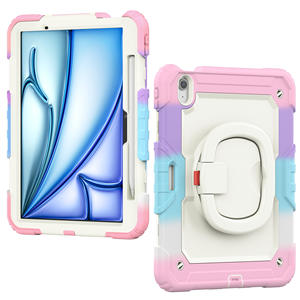 <span class=keywords><strong>Housse</strong></span> de <span class=keywords><strong>protection</strong></span> rotative 360 personnalisée étui de <span class=keywords><strong>protection</strong></span> multifonctionnel à 3 couches pour <span class=keywords><strong>iPad</strong></span> Air 11 M2 <span class=keywords><strong>Pro</strong></span> 11 M4 2024 - Product Image 1