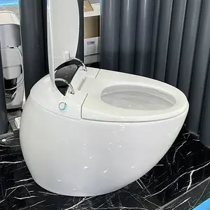 High-End-Ultra-Sterilisation Intelligente intelligente Toilette Inodoro Luxus Keramik Auto Sensor Eiförmige intelligente Toilette WC Toiletten