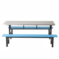 Table de cantine scolaire pliable sur mesure, design moderne, mobilier commercial OEM pour la cour de réception universitaire