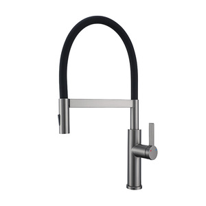 Universal Magnetic Kitchen Faucet Silicone Tubing Telescopic Pull Out Hot Cold Water Single Handle 360 Degree Rotate Deck - Product Image 2
