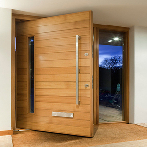 Portes pivotantes en bois massif pour l'<span class=keywords><strong>entrée</strong></span> principale de la maison, villa, extérieur, prix bas, <span class=keywords><strong>sur</strong></span> <span class=keywords><strong>mesure</strong></span>, modernes, en noyer - Product Image 4