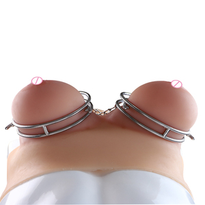 Edelstahl-Brustklemme Metallkette Brust-Bondage Weibliche Masturbation Erotisches Spiel Brustwarzen-Einschränkung Lust-Fetisch-Spielzeug - Product Image 3