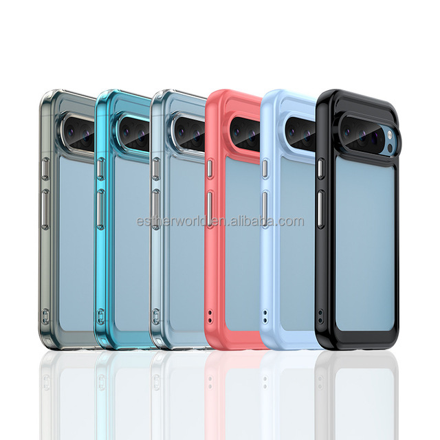 Impact-resistant Anti-scratch Shockproof Electroplate TPU Light Weight 2mm Clear Mobile Phone Case Google Pixel 9/9 Pro