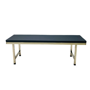 Hirowa Stainless Steel Flat Examination <b>Bed</b> 1900x600x750mm Square Legs Commercial Use - Product Image 1