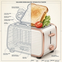 Service de conception et de développement de prototypes d'appareils de cuisine électriques 3D 2026 : Machine à sandwich 3D, mode 1 à 1, pour la conception de produits.