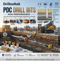 Буровые долота Drillsoltek PDC для геологоразведки, колонкового бурения и бурения по горным породам