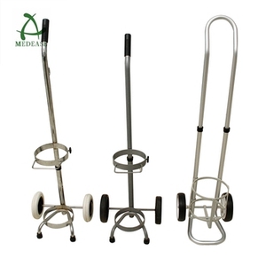 D/E boyutu silindir ile MEDEASE oksijen silindiri sepeti alüminyum tıbbi silindir arabası - Product Image 5