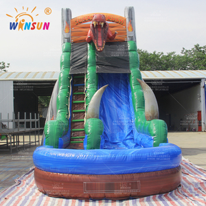 WINSUN Toboggan Gonflable Géant Commercial d'Extérieur pour Adultes <span class=keywords><strong>avec</strong></span> Piscine, Toboggan Aquatique Gonflable Économique pour Enfants, Idéal pour Fêtes en Jardin - Product Image 2