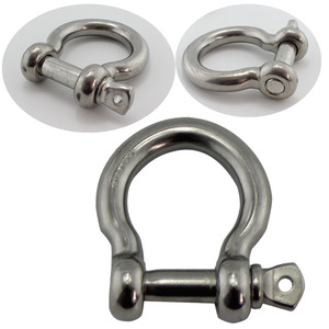 304 Stainless Steel D-Type <b>Shackle</b> Bow-Shaped Horseshoe Chain & U-Shaped Buckle for Wire Rope Horseshoe & U-Shaped Buckle - Product Image 5