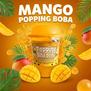 Gobelet de <span class=keywords><strong>jus</strong></span> de mangue à bulles éclatantes très populaire 280 ml avec paille incluse |   Boisson gazeuse tropicale RTD prête à boire, de qualité éprouvée pour les supermarchés, vente en gros directe usine - Product Image 3