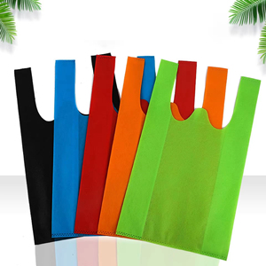 Bolsa Ecológica Reutilizable Personalizada con Logotipo, Bolsas de Compras Impresas, Bolsa Tipo <span class=keywords><strong>Camiseta</strong></span> - Product Image 2