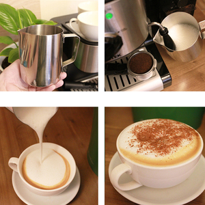 Espresso professionnel en acier inoxydable, style atte, <span class=keywords><strong>Cappuccino</strong></span>, café en métal, mousseur, <span class=keywords><strong>pichet</strong></span> à lait vapeur - Product Image 6