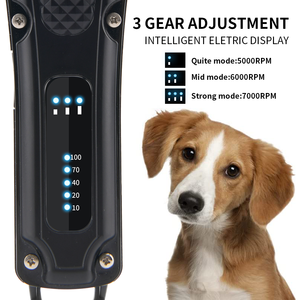 कम शोर रिचार्जेबल कुत्ते बाल क्लिपर ग्रोमिंग किट कॉर्लेस पालतू जानवरों के बाल त्रिमर इलेक्ट्रिक usb अनुकूलित लोगो 3 घंटे - Product Image 5