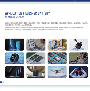 Kustomisasi Bw 302040 3.7v 220mah isi ulang baterai sel Ion polimer Lithium baterai Lipos - Product Image 5