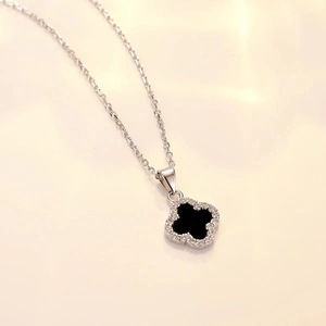 Factory Direct Luxury Four-leaf Clover <strong>Titanium</strong> Steel Necklace Simple Clavicle <strong>Chain</strong> Large Earrings Four-leaf Necklace <strong>Chain</strong> - Product Image 6