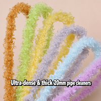 20mm Krul Pluche Chenille Stengels Super Dikke Pijpenragers Handwerk en DIY Teddy Puppy Dierenknutsel Gereedschap & Benodigdheden Groothandel