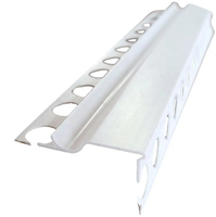 Profilé d'angle en PVC pour cloison sèche, personnalisé, différentes spécifications, avec treillis