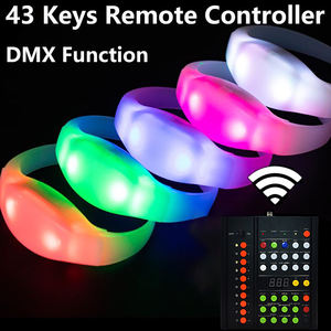 Bracelet LED en silicone Jumon à télécommande, 15 couleurs, design transparent lumineux, batterie remplaçable, durable, étanche, Ramadan - Product Image 6