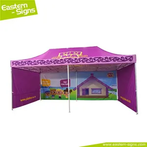 Toldo de aluminio 600D personalizado, tela oxford para exteriores, feria, 10 'x 20' ez, pop-up, para publicidad