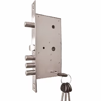 Serrure de porte à mortaise en métal de haute sécurité pour le marché russe, conforme à la norme ANSI Grade 1 262, protection anti-effraction, avec 3 clés, certifiée ISO/CE
